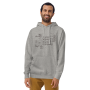 Gray hoodie with slot machine circuit diagram design for gaming enthusiasts
