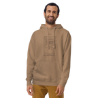 Tan hoodie with slot machine diagram design for players and professionals