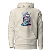 Quirky slot machine hoodie with 777 design and diamond graphics for players