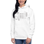 White hoodie with slot machine diagram design for players and professionals