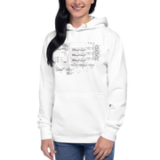 White hoodie with slot machine diagram design for players and professionals