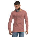 Man wearing pink long-sleeve shirt with slot machine diagram design, ideal for players and professionals.