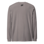 Gray long-sleeve shirt with small Slot Cloth logo on back, ideal for players and professionals