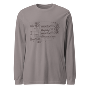 Gray long-sleeve shirt with slot machine schematic design, perfect for players and professionals