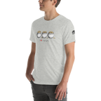 Gray t-shirt with 'I ❤️ triple pots' design featuring three pots of gold, perfect for slot-themed fashion.
