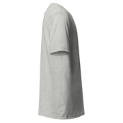 Gray slot-themed t-shirt with side graphic, perfect for casino players and gaming fans