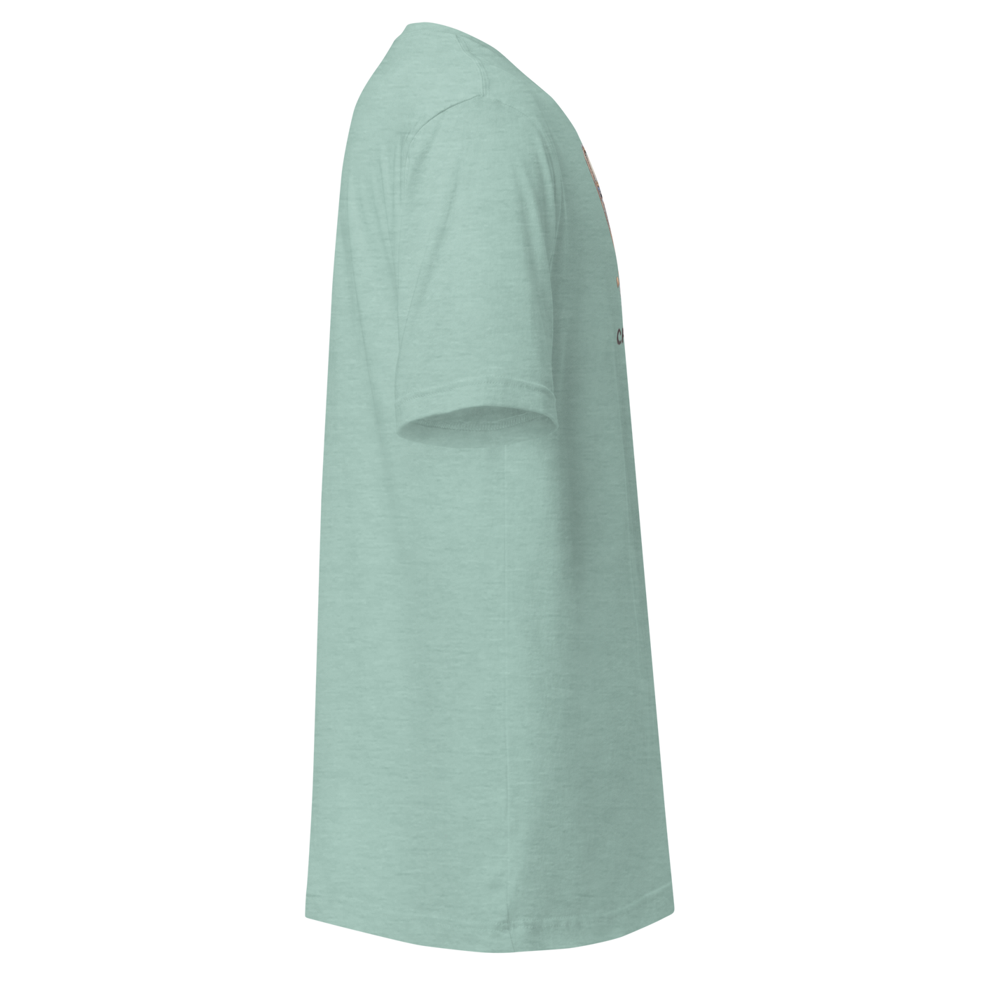 Mint green slot-themed t-shirt with side graphic, perfect for casino players and gaming fans