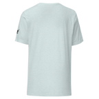 Light gray slot-themed t-shirt with small black graphic on sleeve, casual gaming apparel