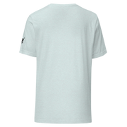 Light gray slot-themed t-shirt with small black graphic on sleeve, casual gaming apparel