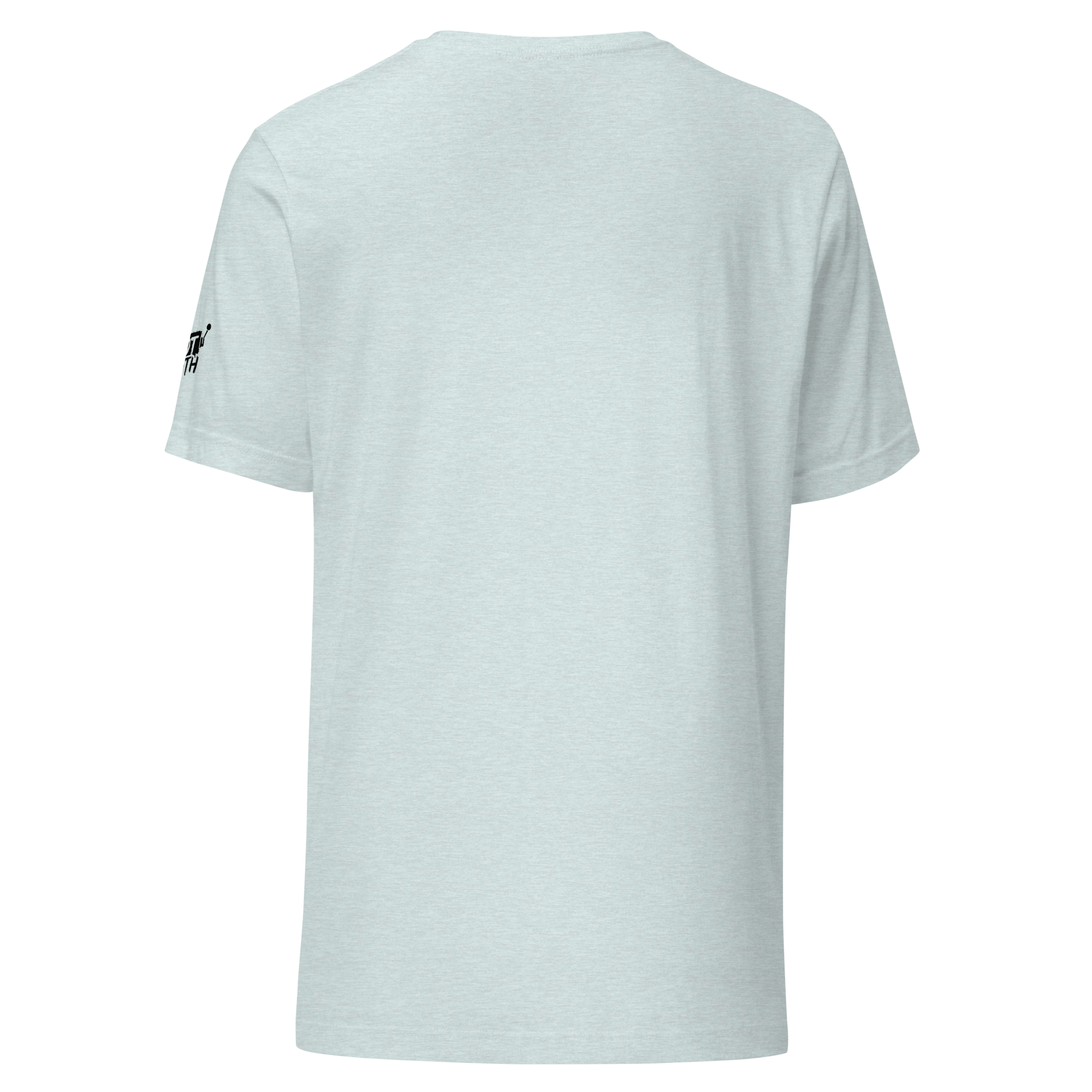 Light gray slot-themed t-shirt with small black graphic on sleeve, casual gaming apparel