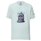 Slot-themed t-shirt with colorful jackpot design and diamond graphics