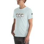 Light blue t-shirt with 'I ❤️ triple pots' and three pots of gold design, perfect for slot enthusiasts.