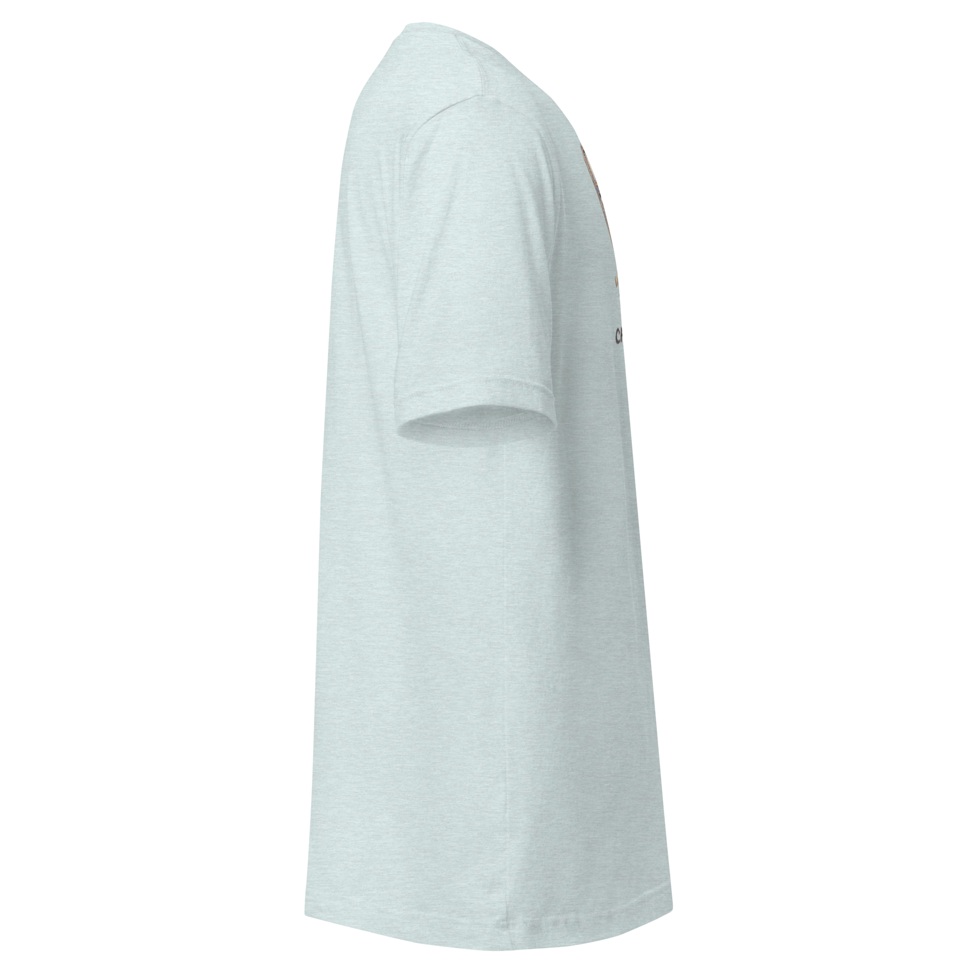 Light gray slot-themed t-shirt with subtle design on sleeve