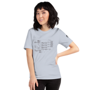 Light gray t-shirt with slot machine circuit diagram design for players and professionals