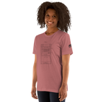 Pink t-shirt with slot machine diagram design for players and professionals