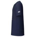 Navy blue slot-themed t-shirt with colorful graphic and 'Slot Cloth' logo on sleeve