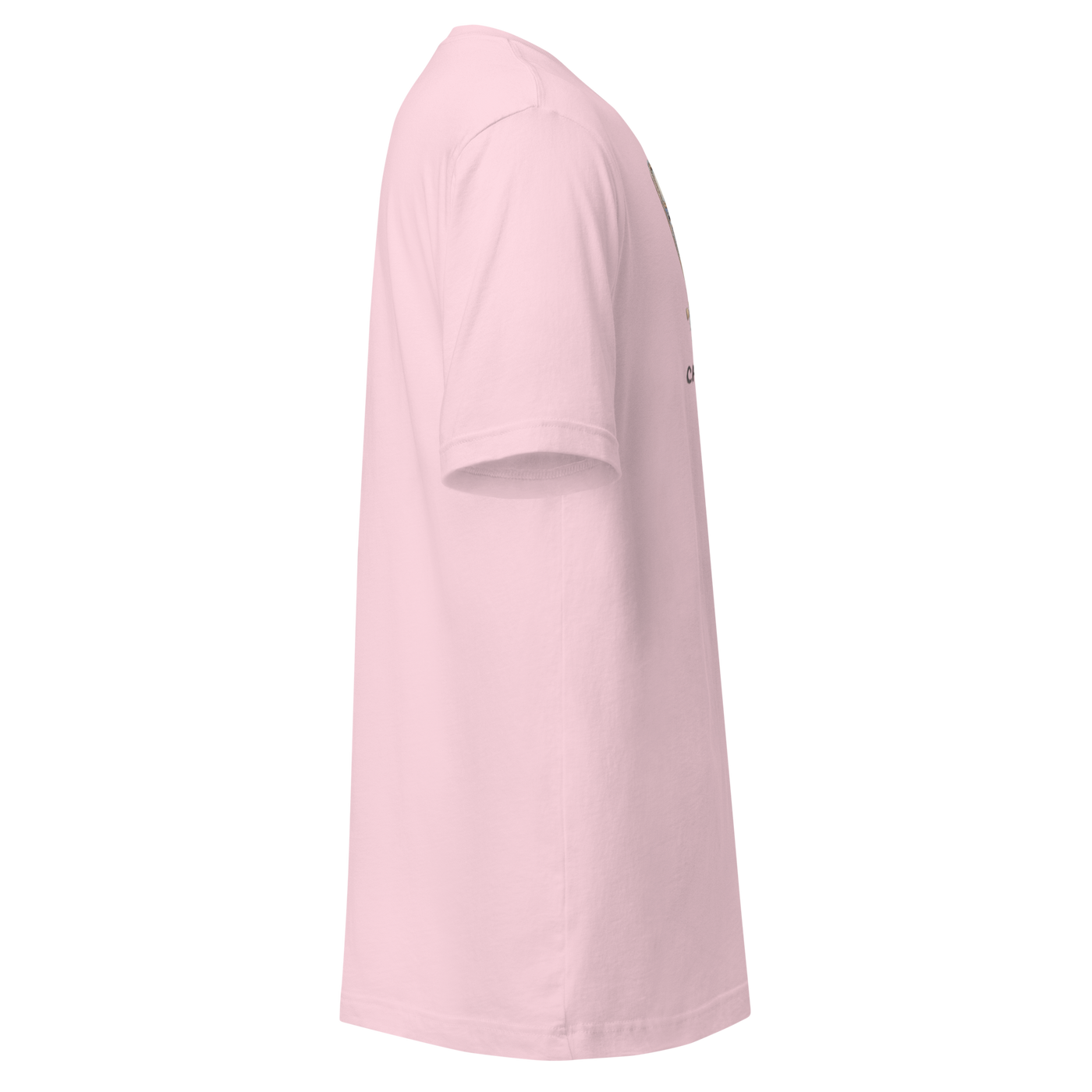 Pink slot-themed t-shirt with side graphic design for casino players and gaming enthusiasts