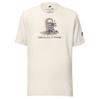 Slot-themed t-shirt with broken slot machine graphic and 'Can You Fix It To Win?' text