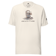 Slot-themed t-shirt with broken slot machine graphic and 'Can You Fix It To Win?' text