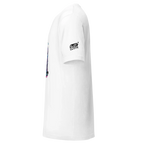 White t-shirt with colorful slot-themed graphic and 'Slot Cloth' logo on sleeve